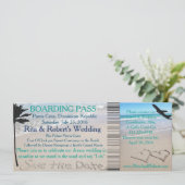 Bieden van een instapkaart opslaan van de datum va save the date (Staand voorkant)