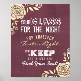 Bieden van een zitvlak voor de nacht vindt uw zitp poster