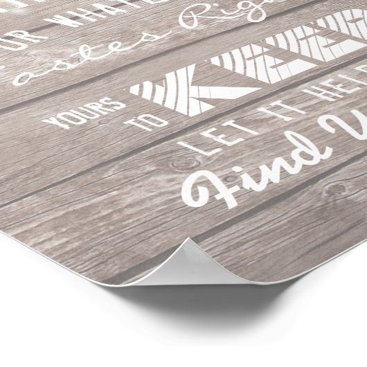 Bieden van een zitvlak voor de nacht vindt uw zitp poster (Hoek)