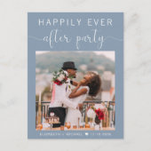 Bieden van foto Dusty Blue, gelukkig altijd na een Uitnodiging Briefkaart (Voorkant)