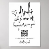 Bieden van grappigheidstip Uw QR-code voor indring Poster (Voorkant)
