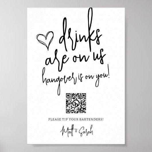 Bieden van grappigheidstip Uw QR-code voor indring Poster (Voorkant)