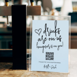 Bieden van grappigheidstip Uw QR-code voor indring Poster