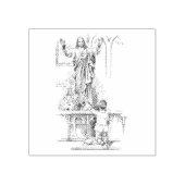 Bieden van kinderen rubberstempel (Afrduk)