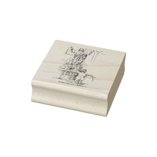 Bieden van kinderen rubberstempel (Stempel)
