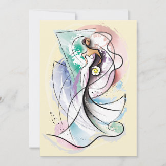 Bieden van mooie bruidvectorkunst