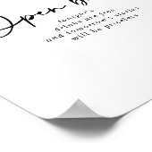 Bieden van open balk Modern legant Sign Poster (Hoek)