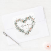 Bieden van oproepingsplek Elegant Vierkante Sticker (Envelop)