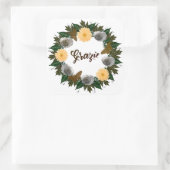 Bieden van oproepingsplek Elegant Vierkante Sticker (Tas)