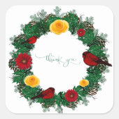 Bieden van oproepingsplek Elegant Vierkante Sticker (Voorkant)