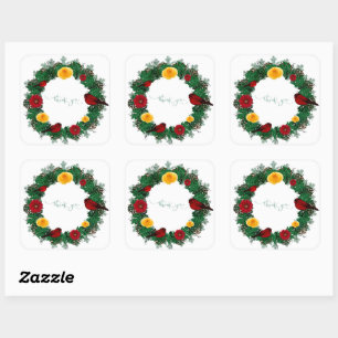 Bieden van oproepingsplek Elegant Vierkante Sticker