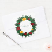 Bieden van oproepingsplek Elegant Vierkante Sticker (Envelop)