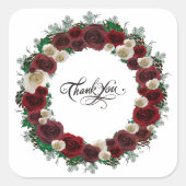 Bieden van oproepingsplek Elegant Vierkante Sticker (Voorkant)