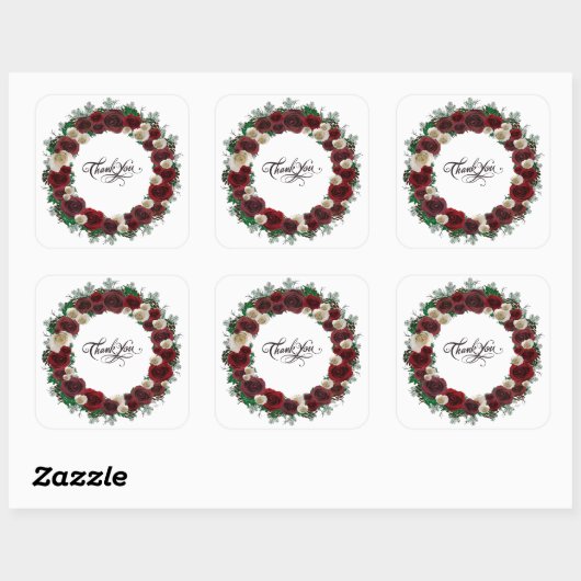 Bieden van oproepingsplek Elegant Vierkante Sticker (Vel)