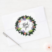 Bieden van oproepingsplek Elegant Vierkante Sticker (Envelop)