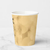 Bieden van papieren bekertjes - bewerkbare tekst o papieren bekers (Links)