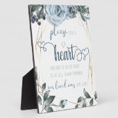 Bieden van weddenschappen Teken een hart Fotoplaat (Zijkant)