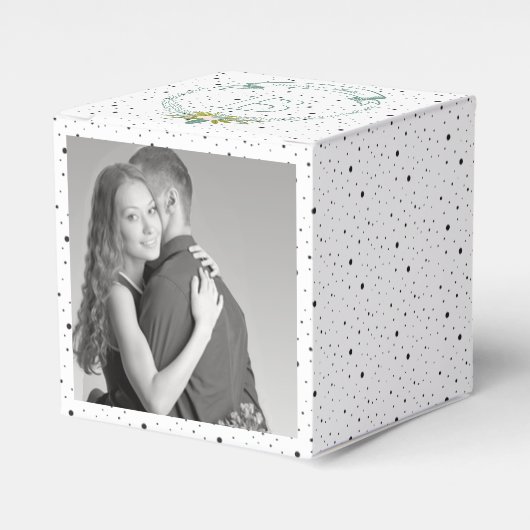 Bieden voor doos Uw foto's Monogram Namen Bedankdoosjes (Voorkant Zijde)