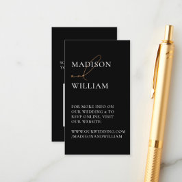 Bieden Website QR Code Black Modern Informatiekaartje