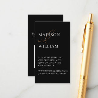 Bieden Website QR Code Black Modern Informatiekaartje