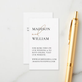 Bieden Website QR Code White Modern Informatiekaartje