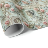 Biedermeier Dames Cadeaupapier (Rol Hoek)