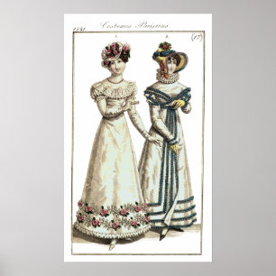 Biedermeier Mode Print 1821 Poster