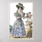 Biedermeier Mode Print 1835 Dames in Petten (Voorkant)