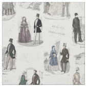Biedermeier Modes Romantic Toile Stof (Swatch)