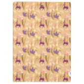 Biedingen en Unicorns op Spring Meadow Klembord (Achterkant)