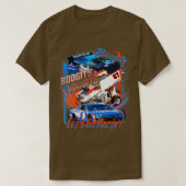 Biedingskracht Laten we racismevoorraad rackauto's T-shirt (Design voorkant)