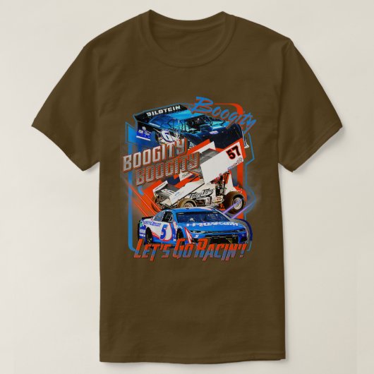 Biedingskracht Laten we racismevoorraad rackauto's T-shirt (Design voorkant)