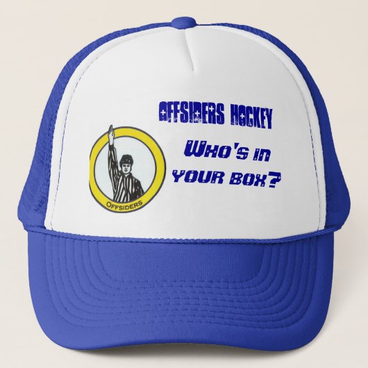 Biedt Crest aan, Biedt Hockey aan, die in jou zit. Trucker Pet (Voorkant)