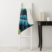 Biedt een naadloos patroon met abstracte veelhoeki sherpa deken (In situ)