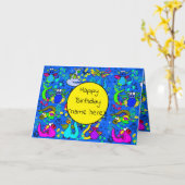 Biedt een speciale dragon-Birthday-kaart Kaart (Gele Bloem)