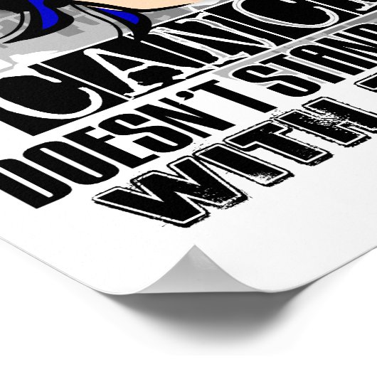 Biedt geen kankerkanker poster (Hoek)