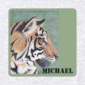 Biedt ijzer op waslabels, tijger en NAAM Labels (Design 1)