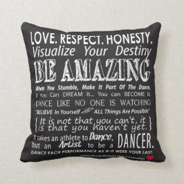 Biedt Inspirerend dansprijzen Pillow - Black Kussen