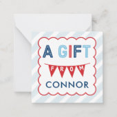 Biedt Kaarten voor persoonlijke cadeaubehuizing Notitiekaartje (Voorkant)