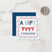 Biedt Kaarten voor persoonlijke cadeaubehuizing Notitiekaartje (Voorkant / Achterkant in situ)