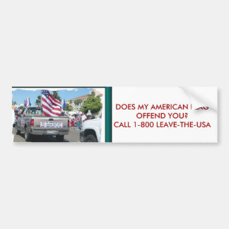 BIEDT MIJN AMERIKAANSE VLAG JE... BUMPERSTICKER
