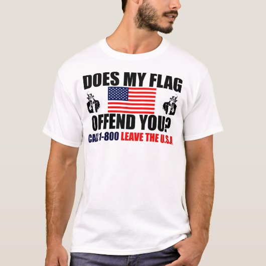 Biedt mijn vlag je aan? t-shirt (Voorkant)