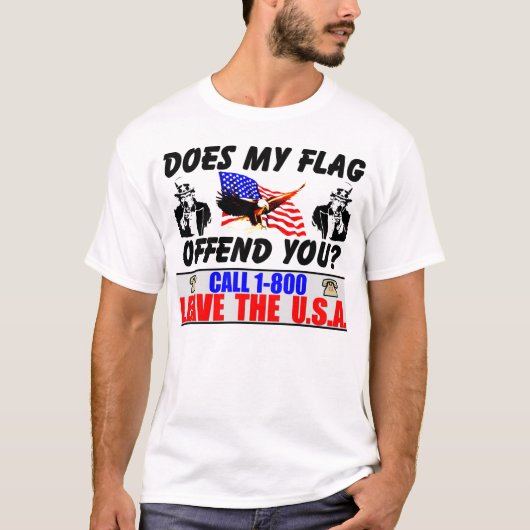 Biedt mijn vlag je aan? t-shirt (Voorkant)