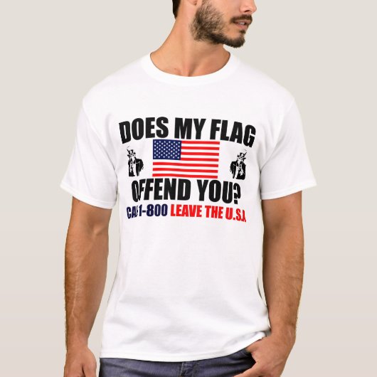Biedt mijn vlag je aan? t-shirt (Voorkant)