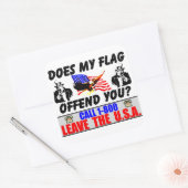 Biedt mijn vlag je aan? vierkante sticker (Envelop)