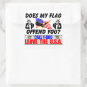 Biedt mijn vlag je aan? vierkante sticker (Tas)