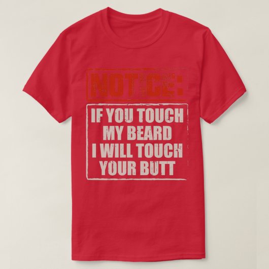 Biedt ruimte als u op Mijn baard cadeau 2 tikt T-shirt (Design voorkant)