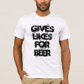 Biedt smaak voor bier - leuke slogan t-shirt (Voorkant)