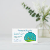 Biedwinkel voor fietsenreparatie visitekaartje (Staand voorkant)