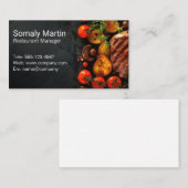 Biefstuk Aardappelen Tomaten Paddenstoelen Visitekaartje (Voorkant / Achterkant)